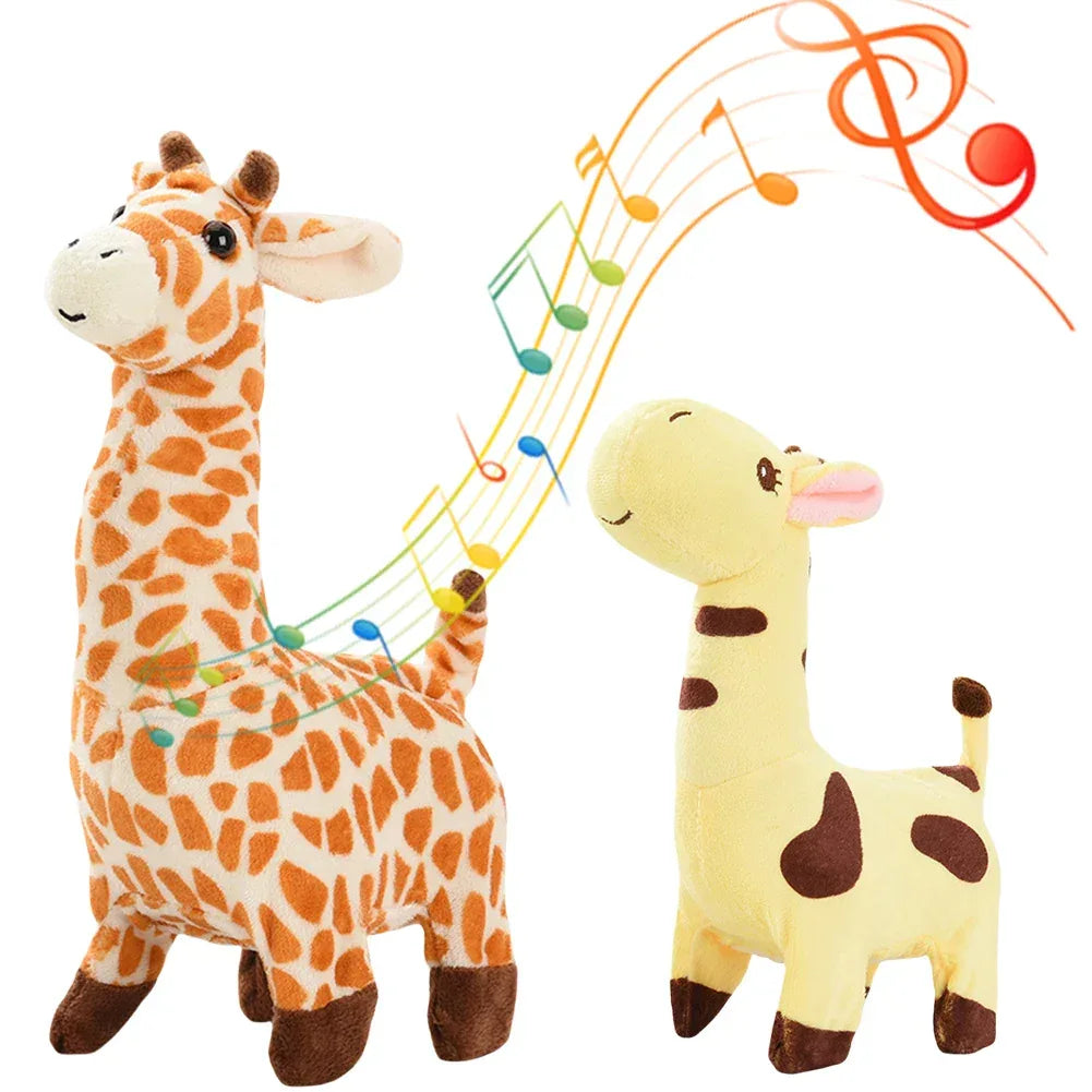  battery powered stuffed animal, educational toy giraffe, gift for toddlers, interactive plush animal, kids giraffe toy with sounds, Shunmaii plush giraffe, walking giraffe toy Walking & Talking Stuffed Giraffe – Interactive Plush Toy with Sounds & Movements