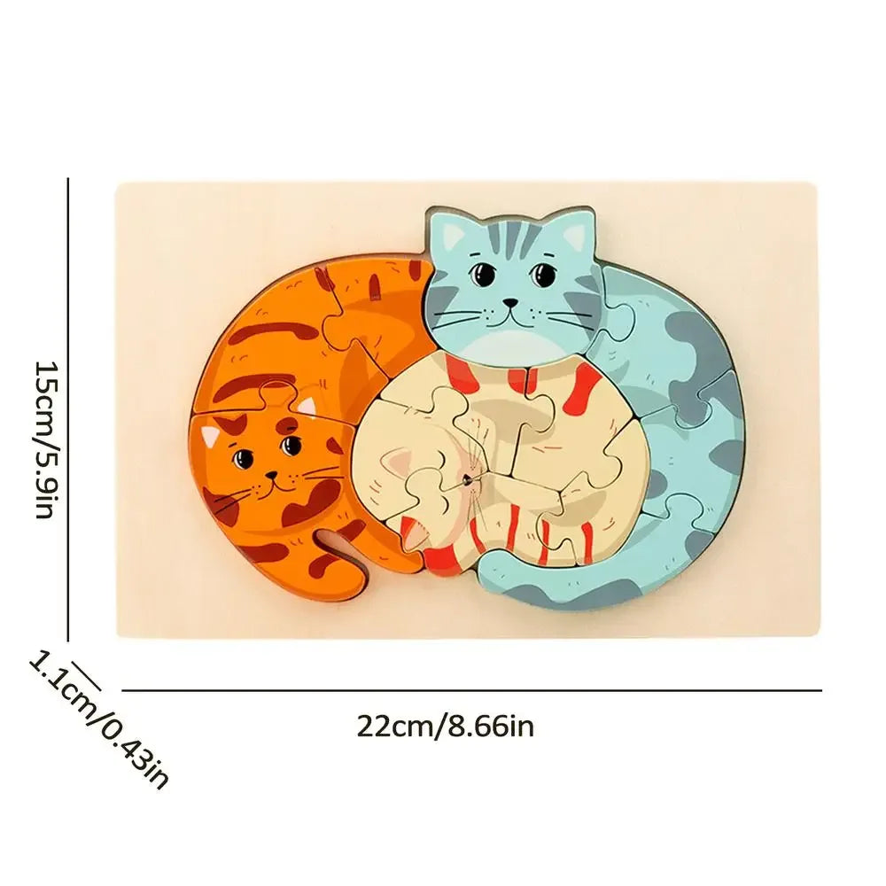  Wooden Animals Puzzle