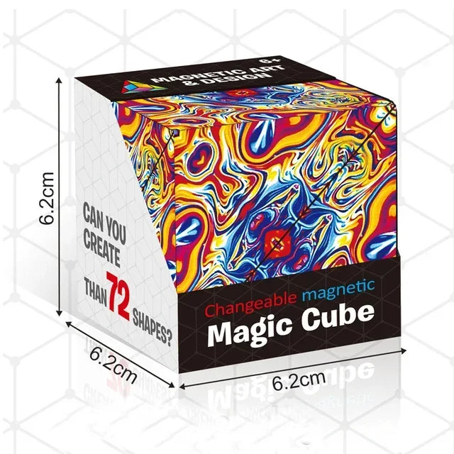 For Full Fun-Changeable Magnetic Magic Cube The Ultimate Shape-Shifting Puzzle Toy-
