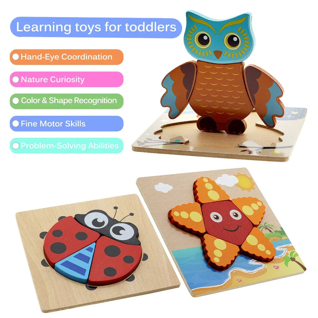  Toddler Wooden Puzzle