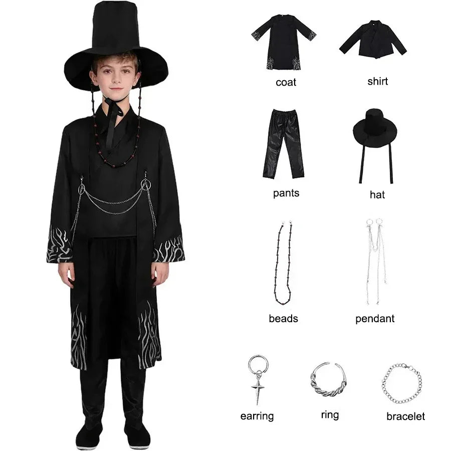 Cosplay Costumes for Kids Adults Boys Jinu Uniform Kimono Set Halloween Party Outfits 8