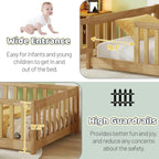 Montessori Floor Bed - Toddler Floor Bed with rail - Twin Size