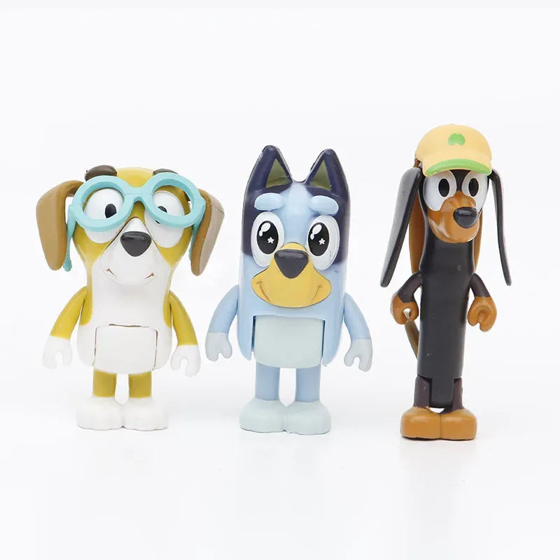 Forfullfun Toys Bluey & Bingo All Characters 12PCs Toys Figures