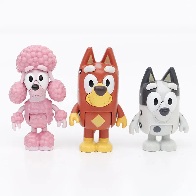 Forfullfun Toys Bluey & Bingo All Characters 12PCs Toys Figures