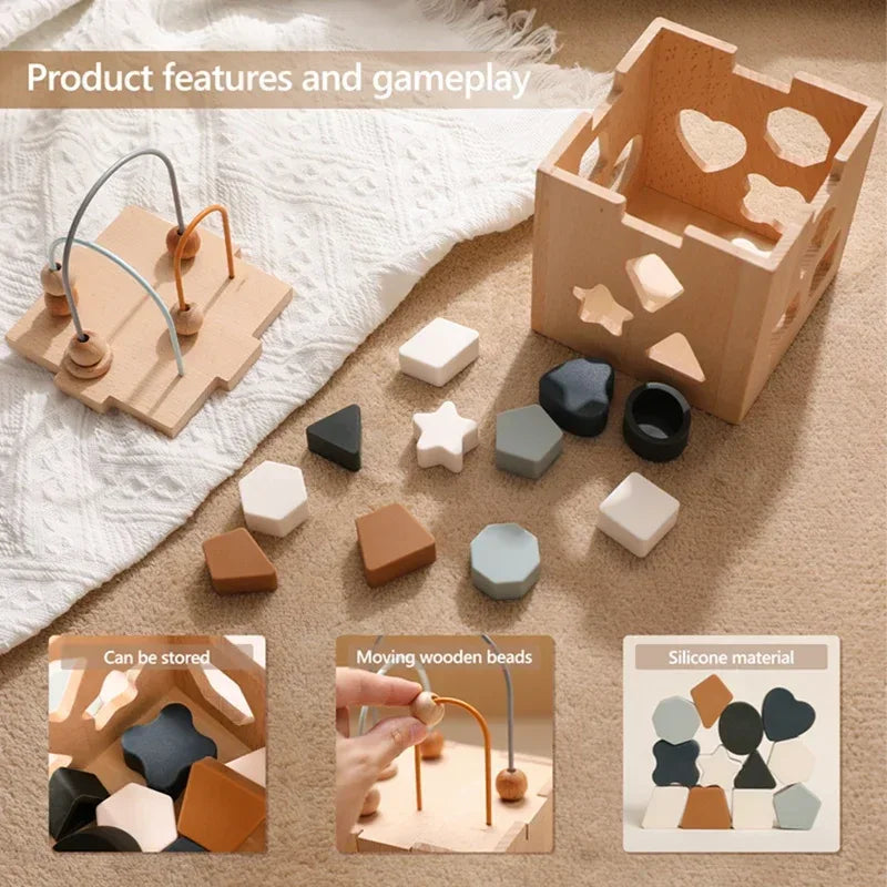  Geometric Blocks Shape Toy