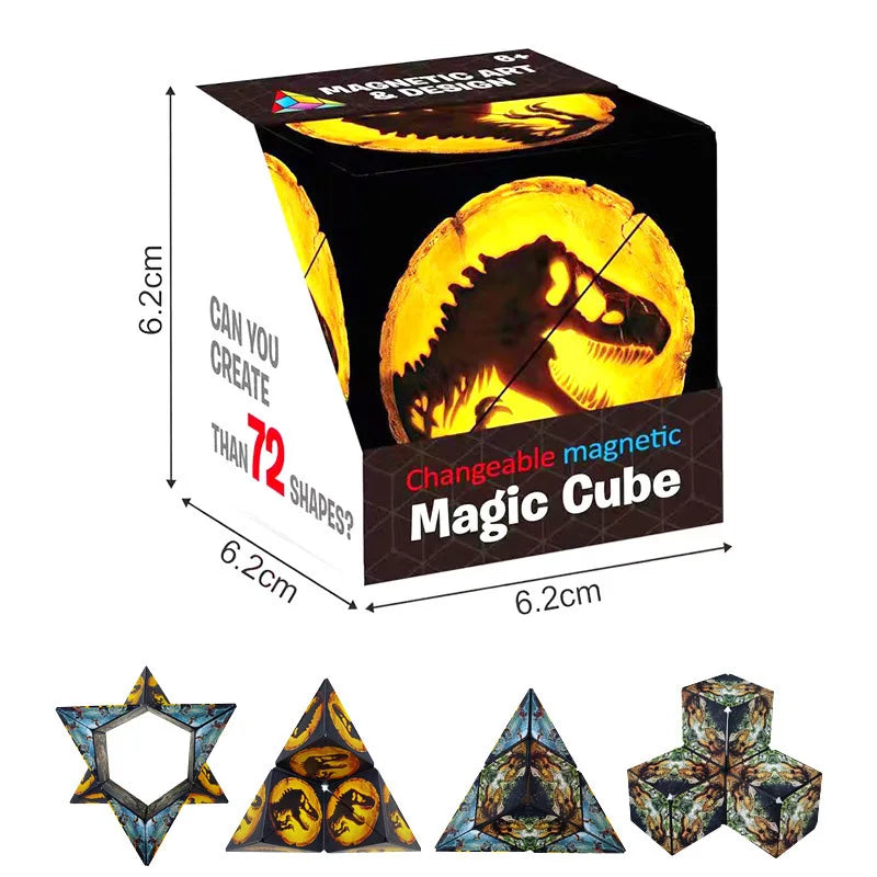 For Full Fun-Changeable Magnetic Magic Cube The Ultimate Shape-Shifting Puzzle Toy-