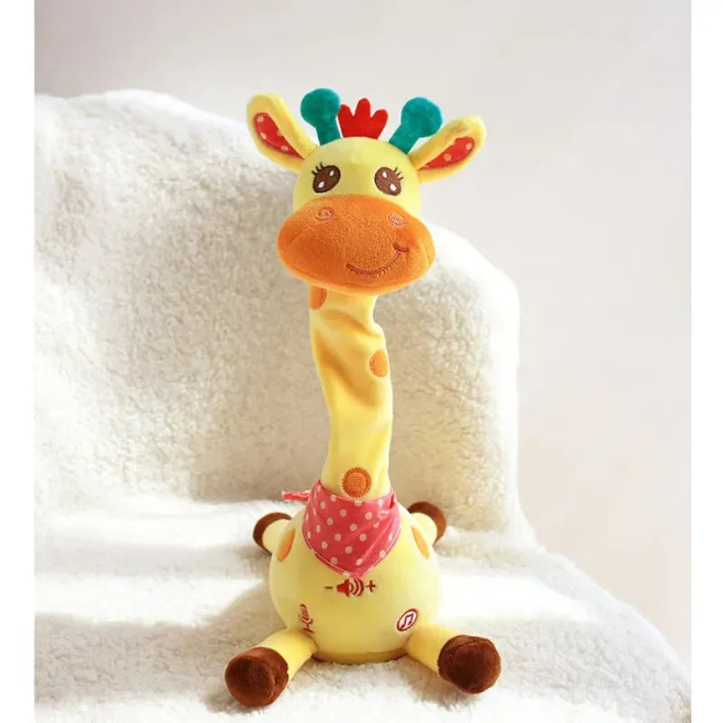  baby giraffe gift, dancing giraffe, interactive giraffe plush, kids educational toy, musical giraffe toy, singing plush toy, voice recording stuffed animal Interactive Musical Giraffe Plush Animal Toy