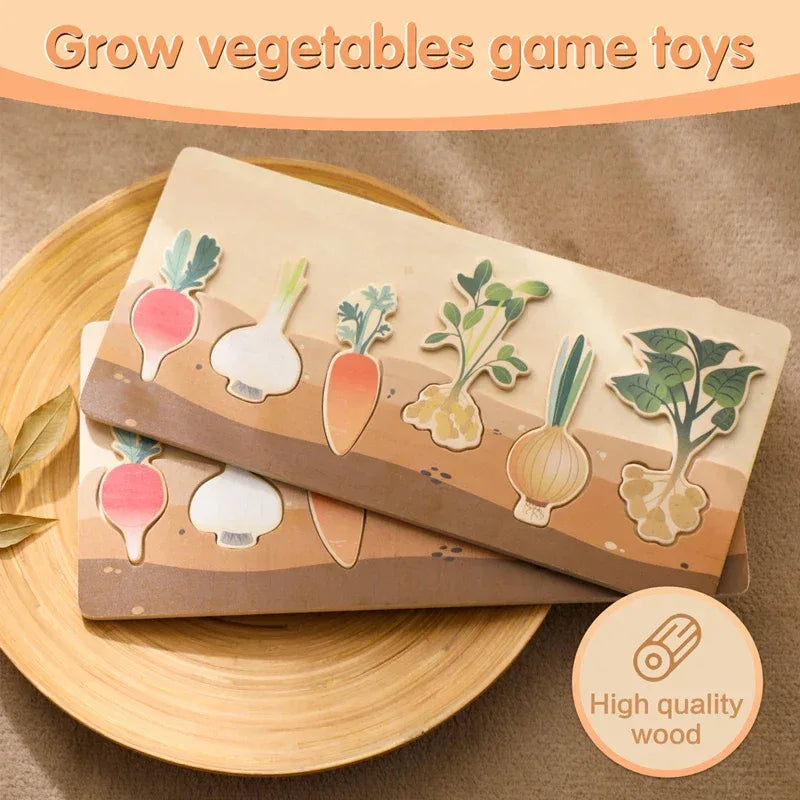  Vegetable Matching Puzzle
