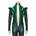 Hela Jumpsuit Cosplay Costume 3D Long Sleeve Green Bodysuit Halloween Masquerade Party Costume for Adult Women 4