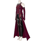 Scarlet Cosplay Witch Maximoff Wanda Vision Cosplay Costume Headwear Cloak and Pants Full Set Outfit Halloween Accessories Props 3