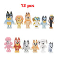 Forfullfun Toys Bluey & Bingo All Characters 12PCs Toys Figures