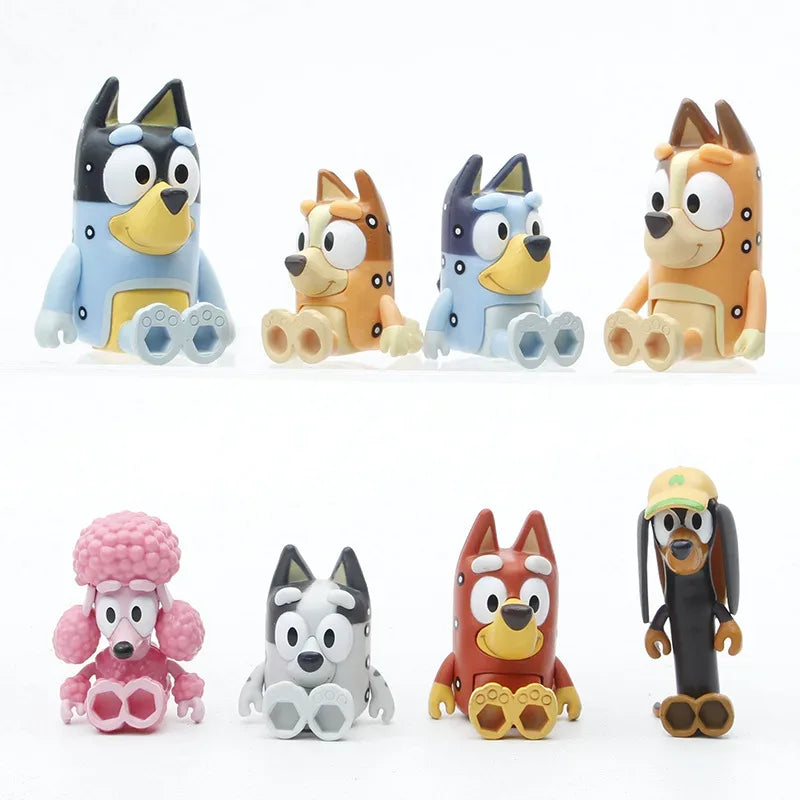 Forfullfun Toys Bluey & Bingo All Characters 12PCs Toys Figures