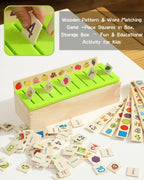  Wooden Sorting & Matching Toy Box