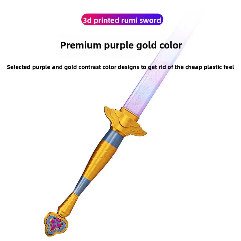 Hot Sword With Symbol Outfits Roleplay Sword Cosplay Prop Women Men Halloween Carnival Costume Accessories Lumi Long Knife 5