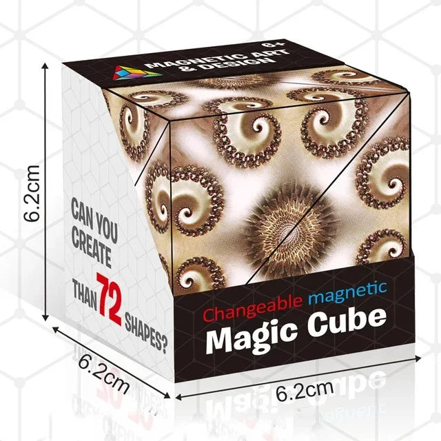 For Full Fun-Changeable Magnetic Magic Cube The Ultimate Shape-Shifting Puzzle Toy-