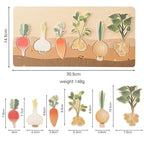  Vegetable Matching Puzzle
