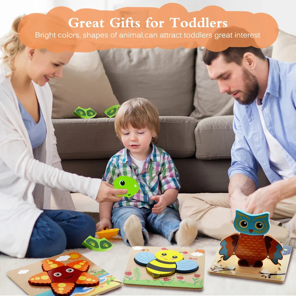 Toddler Wooden Puzzle