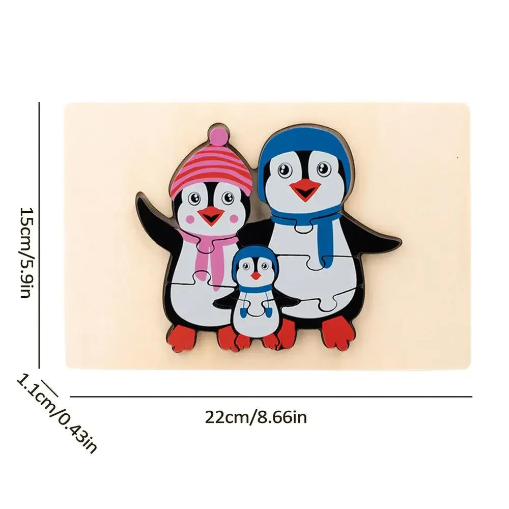  Wooden Animals Puzzle