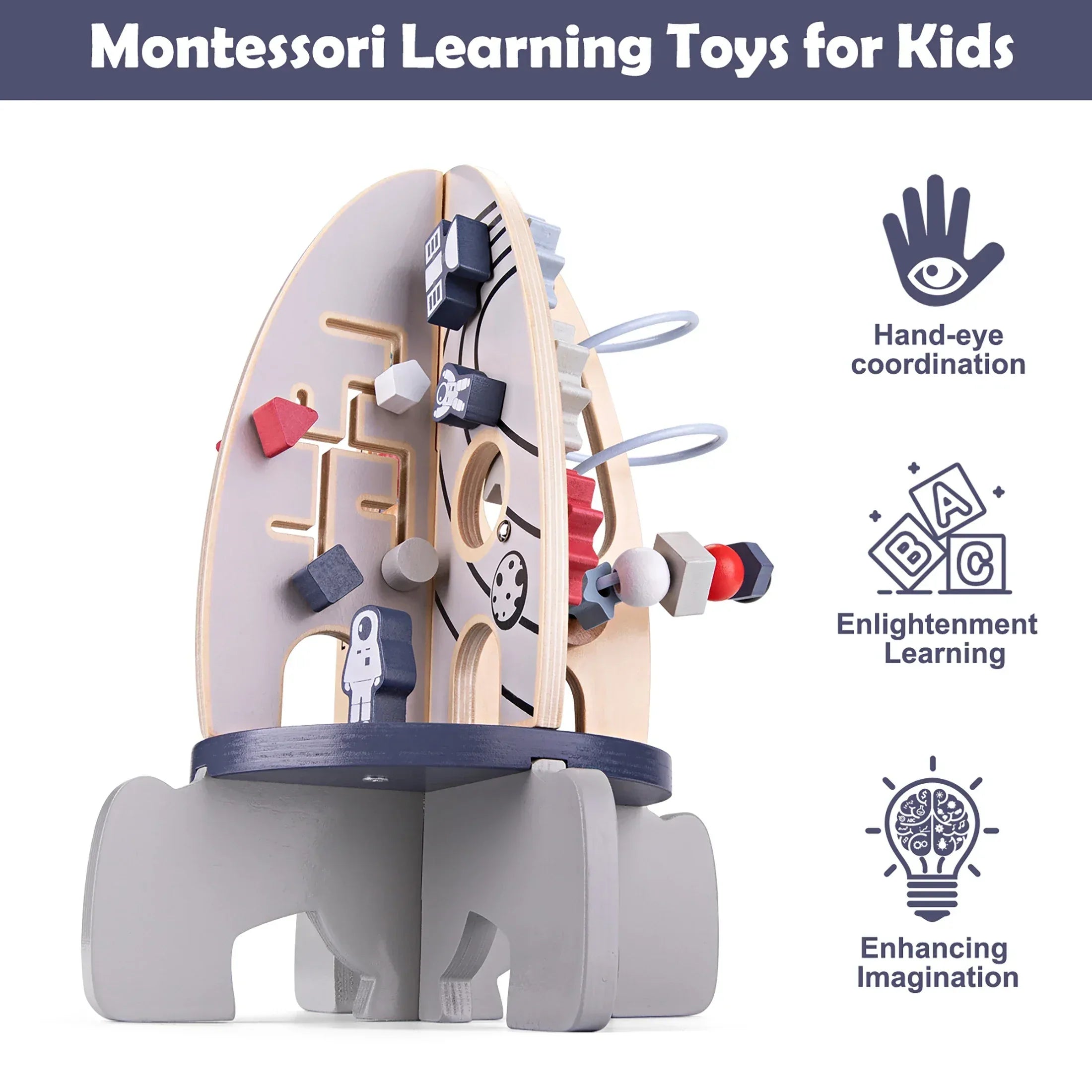  Wooden Baby Space Toy
