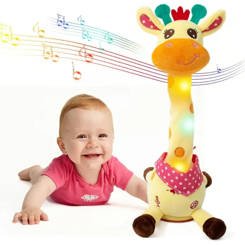 Interactive Musical Giraffe Plush Toy – Singing, Dancing, Voice Recording