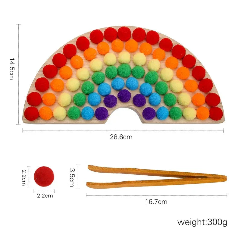  Rainbow Wooden Montessori Toys