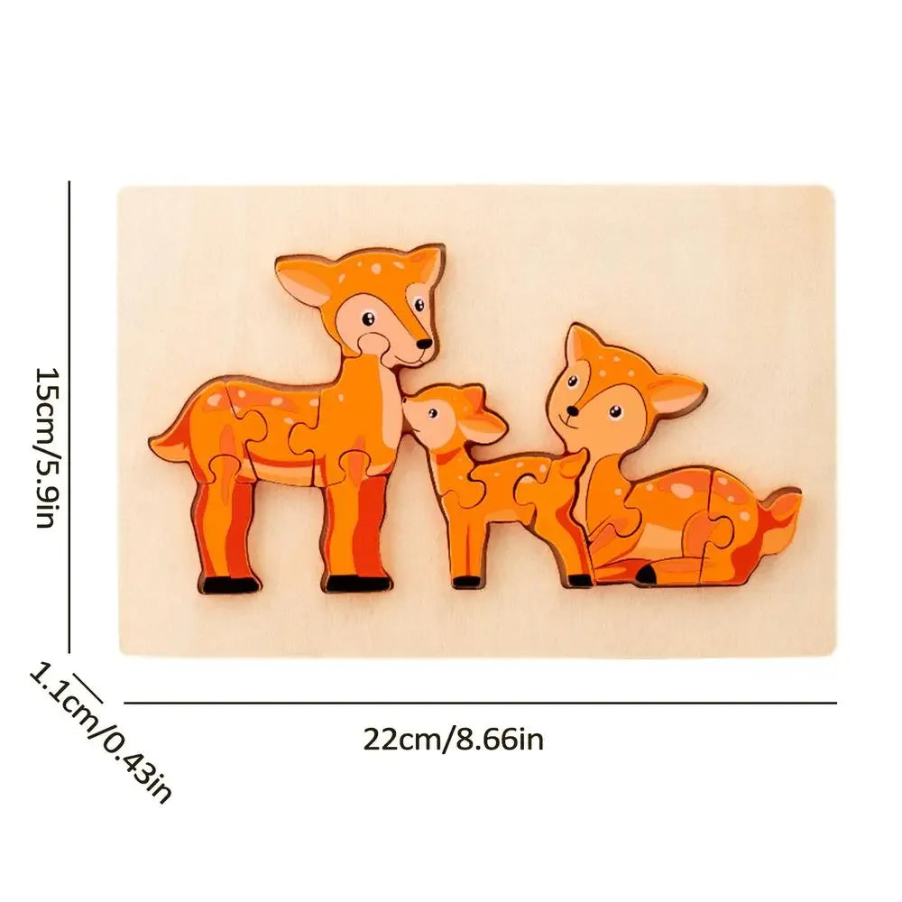  Wooden Animals Puzzle