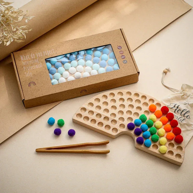  Rainbow Wooden Montessori Toys