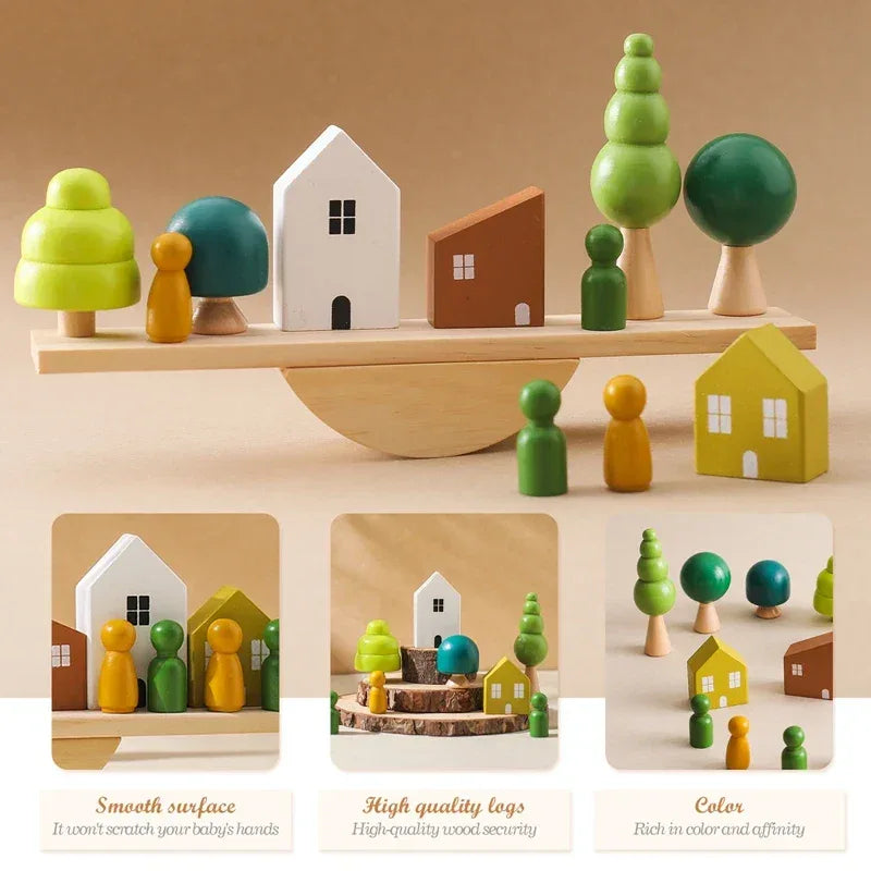 Toys Wooden Forest Blocks