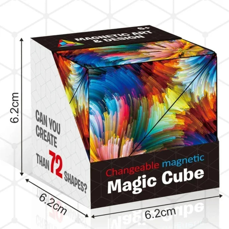 For Full Fun-Changeable Magnetic Magic Cube The Ultimate Shape-Shifting Puzzle Toy-