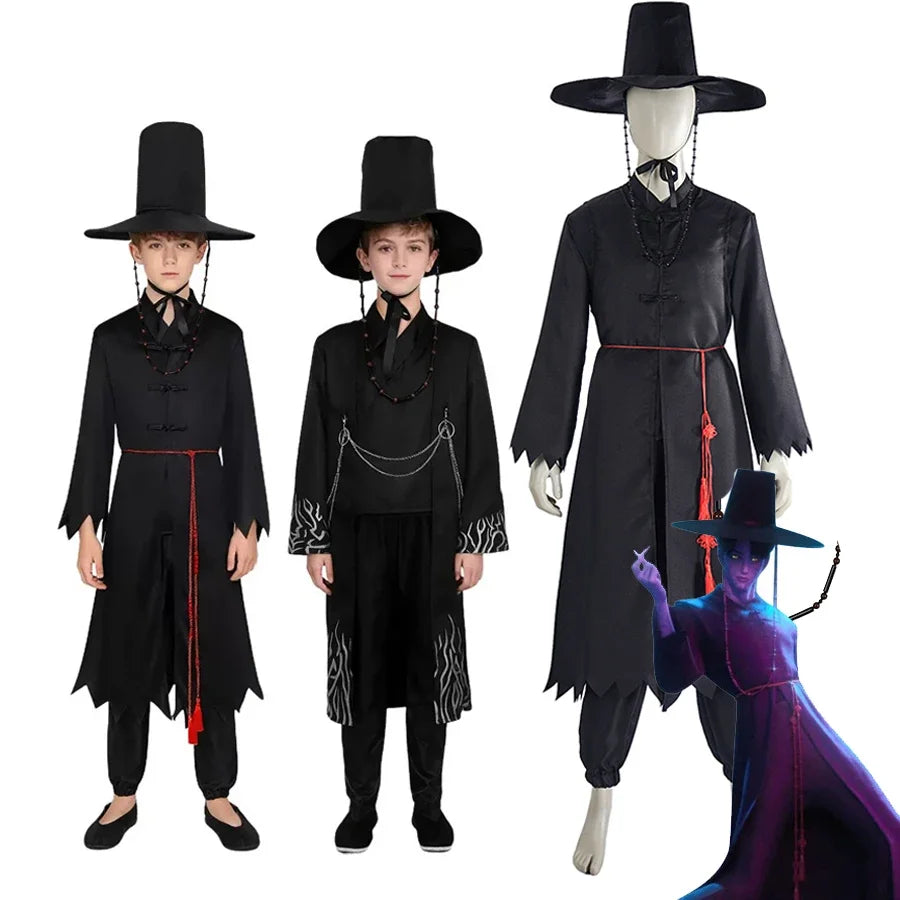 Cosplay Costumes for Kids Adults Boys Jinu Uniform Kimono Set Halloween Party Outfits 1