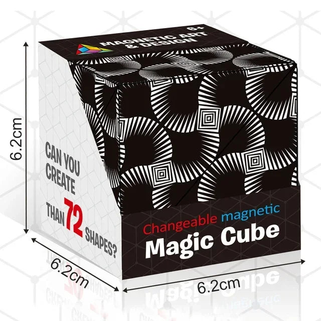 For Full Fun-Changeable Magnetic Magic Cube The Ultimate Shape-Shifting Puzzle Toy-
