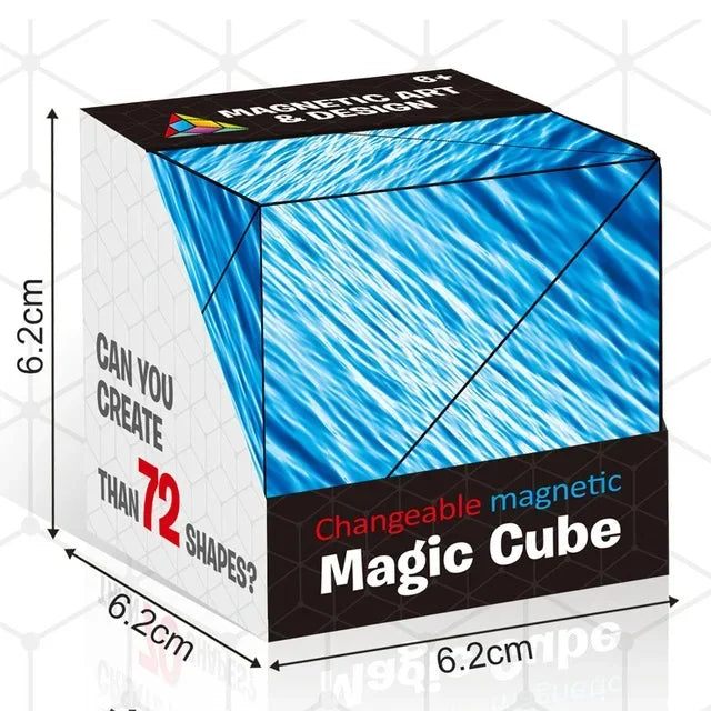 For Full Fun-Changeable Magnetic Magic Cube The Ultimate Shape-Shifting Puzzle Toy-