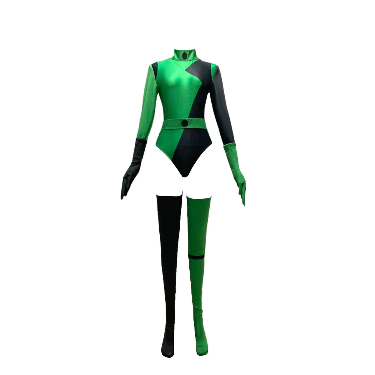 Shego Cosplay Costume Sexy Jumpsuit Zentai Bodysuit Gloves Socks Women Halloween Carnival Cosplay Shego Outfits 4