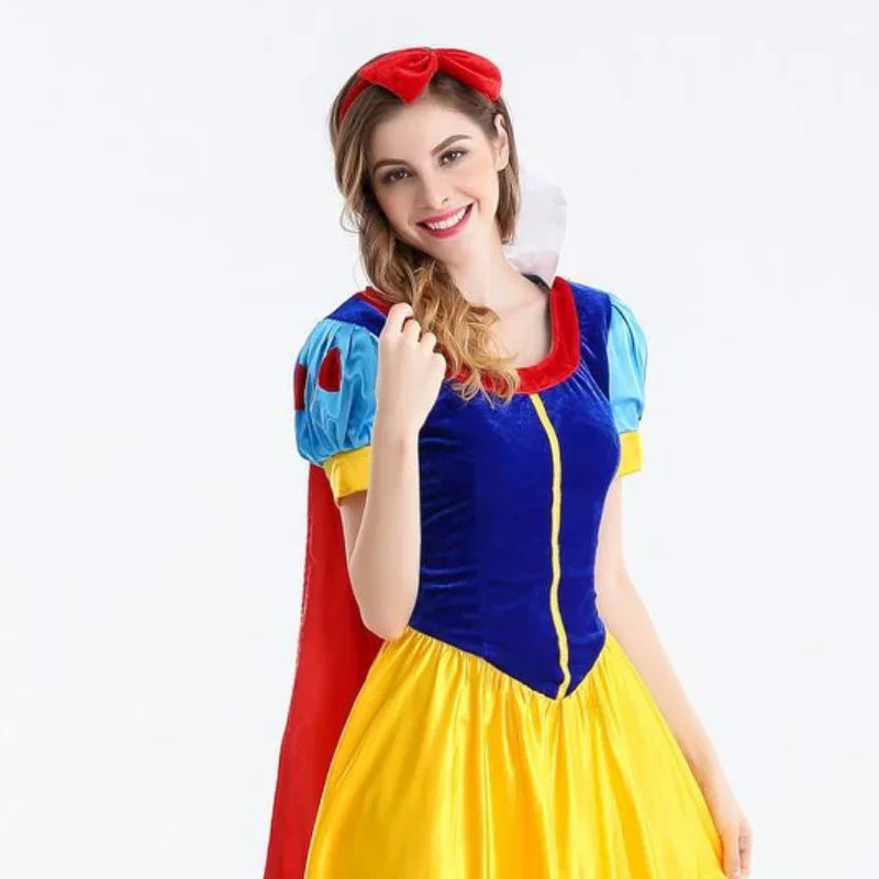 Cartoon Princess Snow White Halloween Party Costume Adult Cosplay Plus Size Dress Princess Dress Women Adult Clothing 2