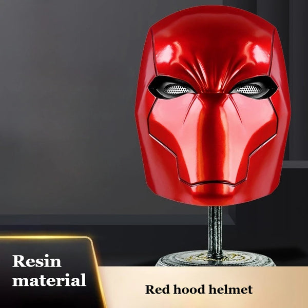 Red Hood Helmet Cosplay Superheroes Mask for Man Helmet Resin Halloween Masks Carnival Masquerade Costume for Adult Face Masks 1