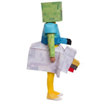 Halloween Jockey Costume, Pixel Block Chicken JockeyStyle Game Role Play Outfit, Funny Stage Performance Clothes For Boys Party 3