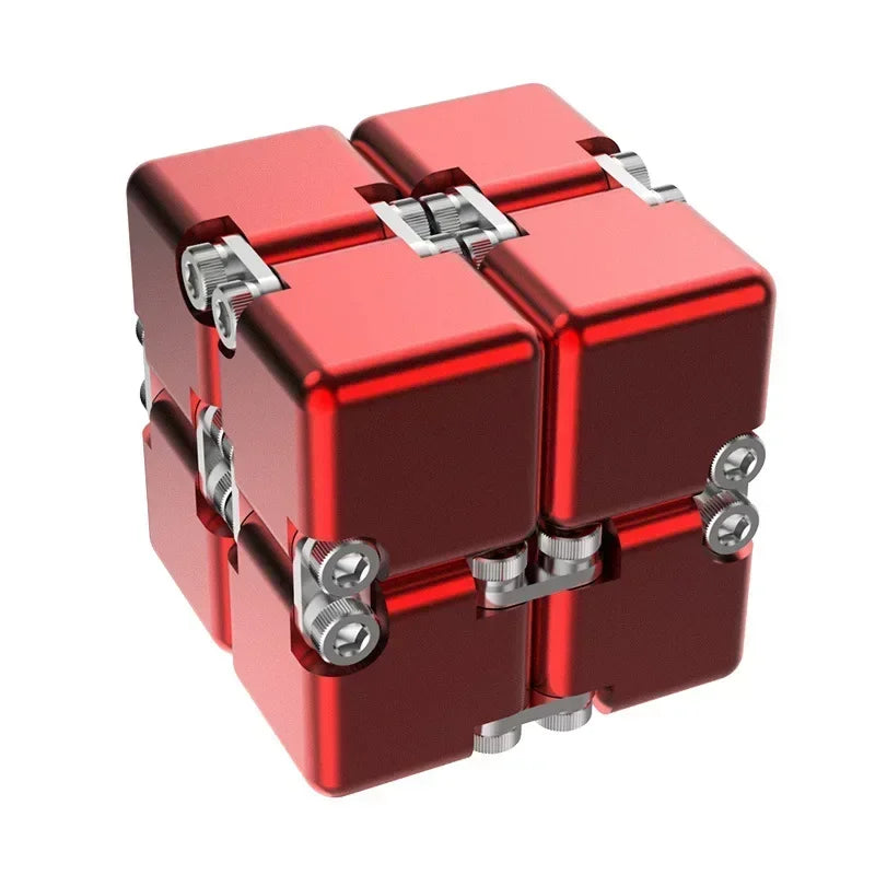 For Full Fun-Metal Infinity Magic Cube Fidget Toy Cube suitable for Adults & Kids-