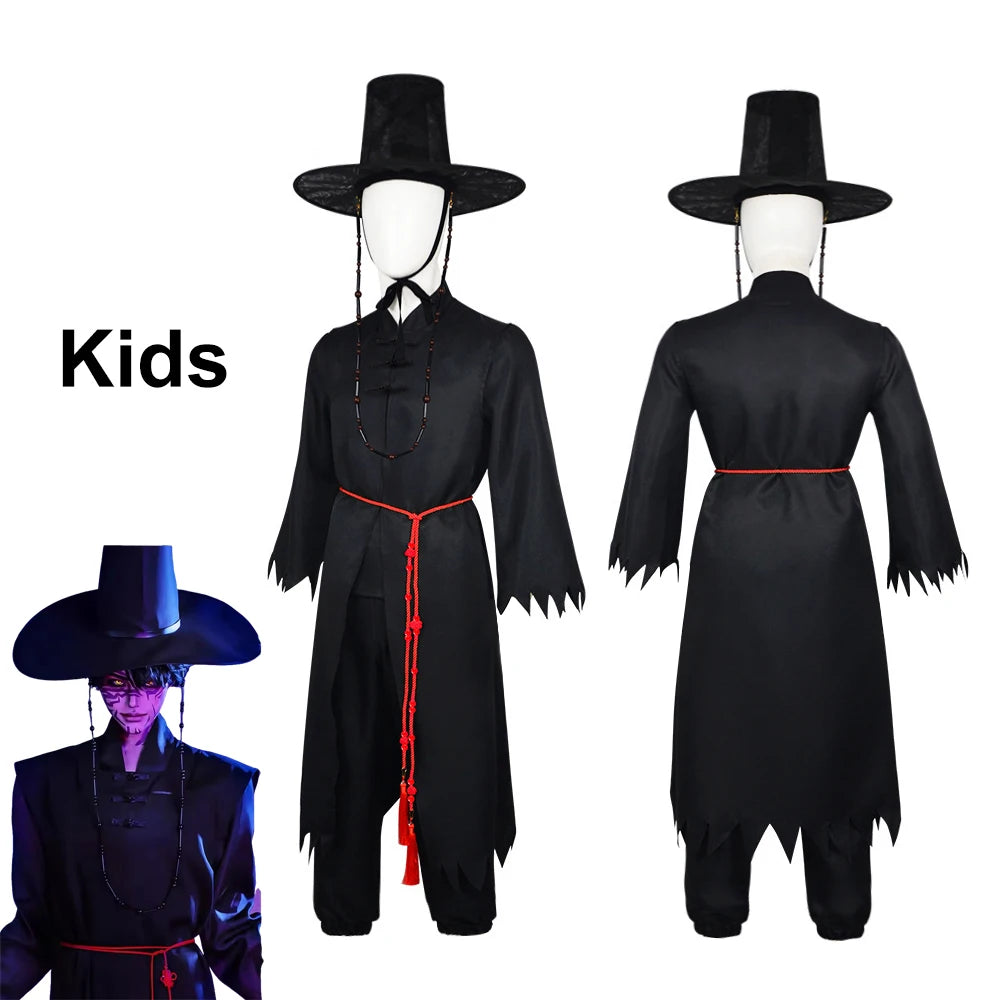 Kids Set KPOP Boys Cosplay Costume Little Boy Anime Cosplay Clothes Halloween Carnival Party Uniform Prop 1