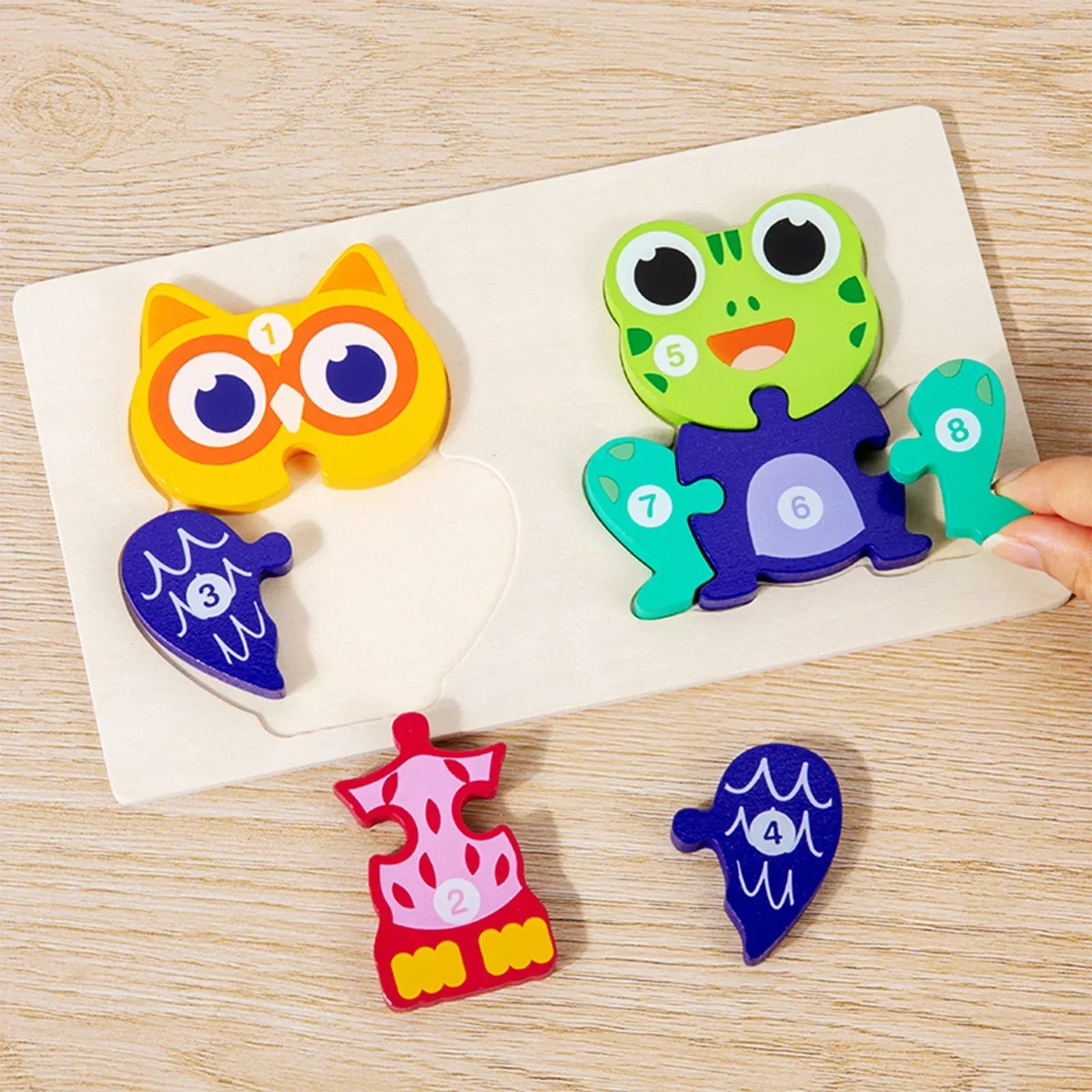  Animal Wooden Board Toys