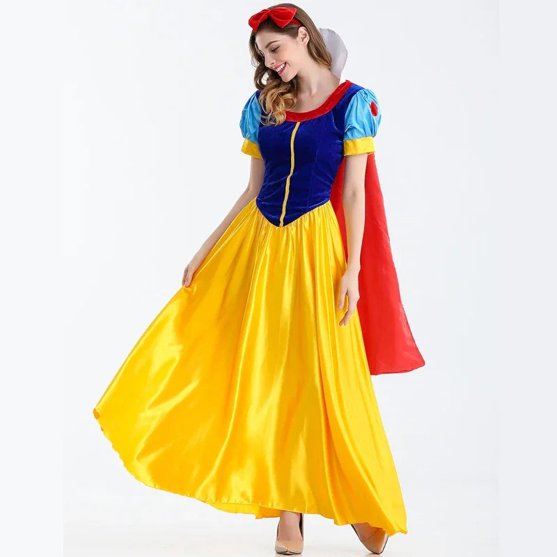 Cartoon Princess Snow White Halloween Party Costume Adult Cosplay Plus Size Dress Princess Dress Women Adult Clothing 1