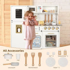 For Full Fun-Wooden Kitchen Playset with Lights & Sounds | Role Play Toy for Kids +3-