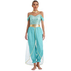 Festival Arabian Princess Costumes Indian Dance Embroider Bollywood Jasmines Costume Party Halloween Cosplay Jasmines Outfit 1