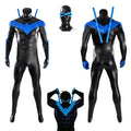 Anime Nightwing Cosplay Costume Fancy Bodysuit With Eyepatch Uniform Halloween Carnival Dick Grayson Outfit 1