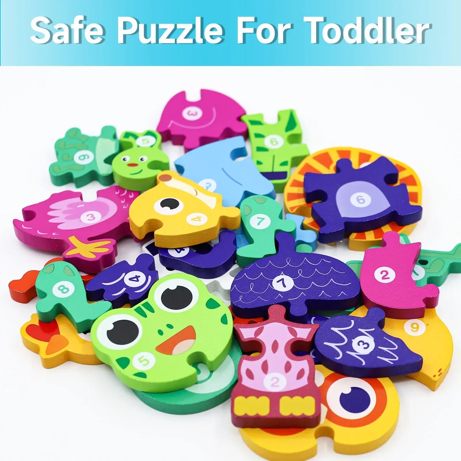  Animal Wooden Board Toys