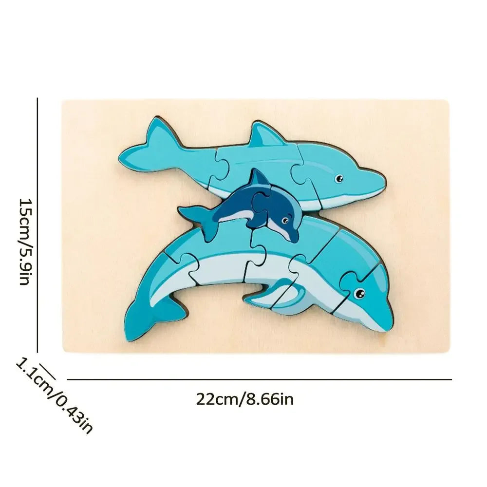  Wooden Animals Puzzle