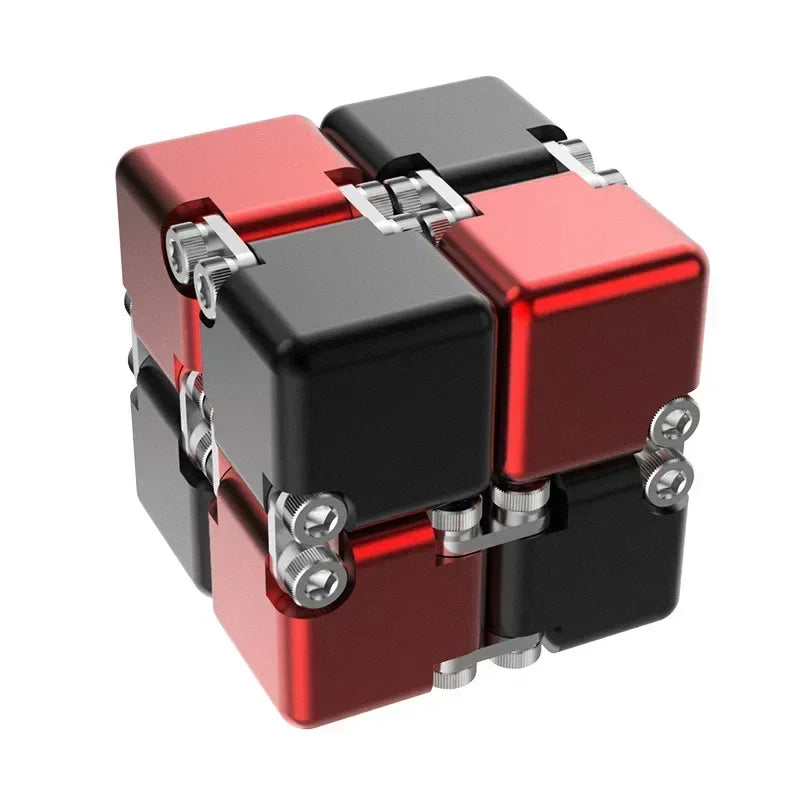 For Full Fun-Metal Infinity Magic Cube Fidget Toy Cube suitable for Adults & Kids-