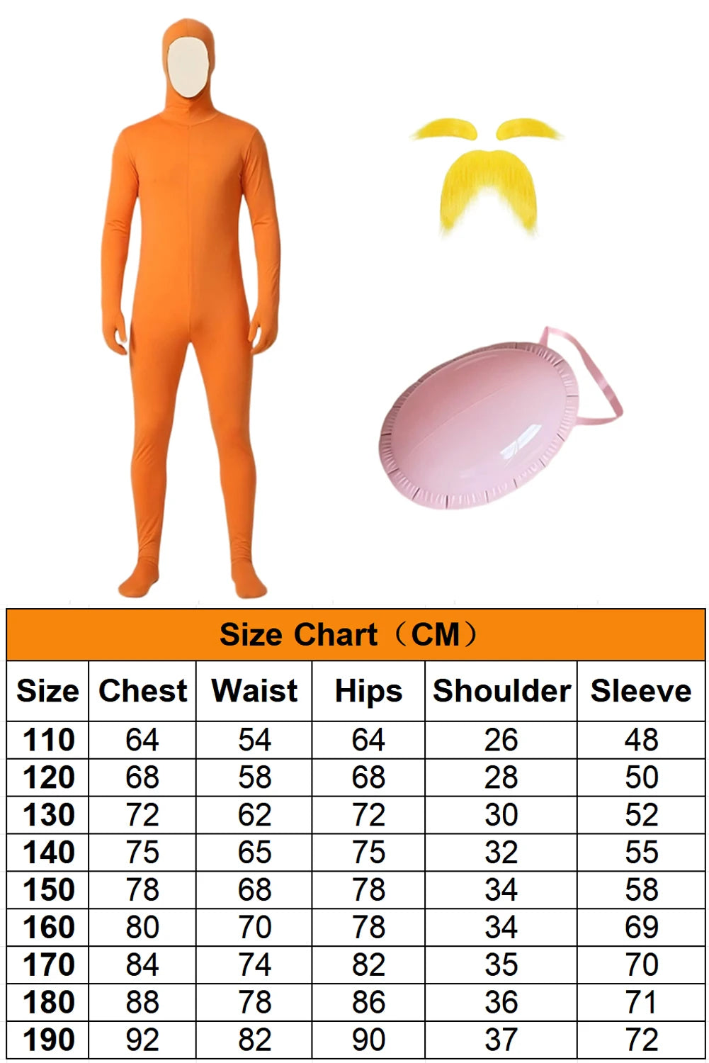 Orange Lorrax Cosplay Fantasy Clothing Seuss Cartoon Women Men Costume Disguise Halloween Male Roleplay Fantasia Party Outfits 8