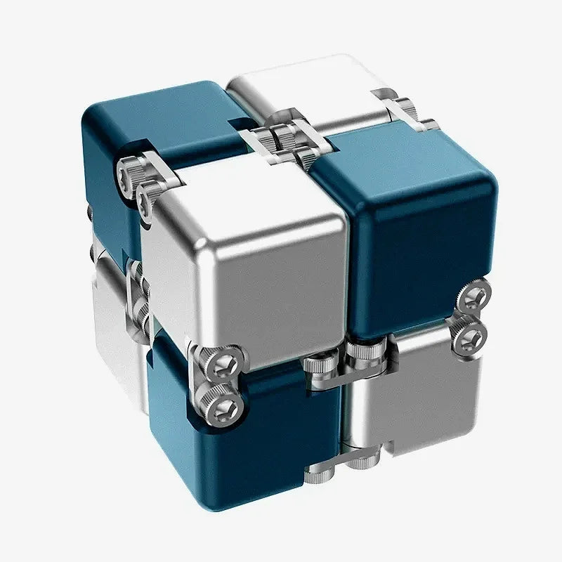 For Full Fun-Metal Infinity Magic Cube Fidget Toy Cube suitable for Adults & Kids-