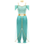 Festival Arabian Princess Costumes Indian Dance Embroider Bollywood Jasmines Costume Party Halloween Cosplay Jasmines Outfit 4
