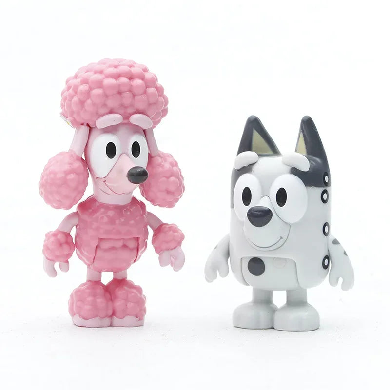 Forfullfun Toys Bluey & Bingo All Characters 12PCs Toys Figures